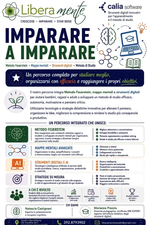 Locandina del percorso Imparare a imparare